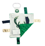 Milwaukee Bucks NBA Licensed 8x8 Crinkle Tag Stroller Toy