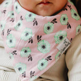 Copper Pearl 4 Pack Baby Bandana Bibs - Bloom