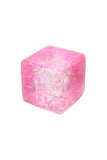 Iridescent Flake Glitter Cube Maltose Putty Filled Squishy