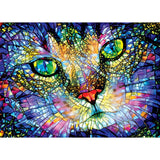 Stained Glass - Purrfect Glass 1000 Piece Jigsaw Puzzle