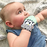 *NEW OPTIONS* Itzy Mitt™ Silicone Teething Mitts: Highland Cow