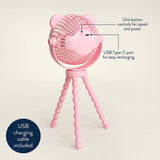 *NEW* Itzy Breeze 3-Speed Stroller Fan™: Pink