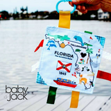Florida Toy Teaches State Facts Crinkle Tag Square 8"x 8"