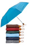 Solid 8-panel 3-fold Manual Compact Umbrella: ASSORTED / ONE SIZE