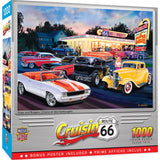 Cruisin' Route 66 - Dogs & Burgers 1000 Piece Puzzle
