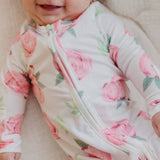 Zip-Up Footie Pajama - Grace: 3-6 Months