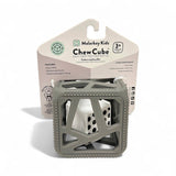 Chew Cube - Silicone Teether Rattle: Yellow