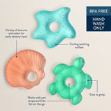 Cutie Coolers™ Water Filled Teethers (3-pack): Silly Foods