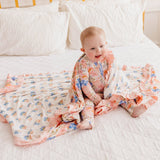 Bamboo Ruffled Three-Layer Quilt - Penelope