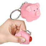 2” pooping pig keychain