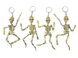 6” skeleton keychain
