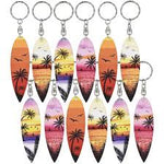 4” wooden surfboard keychain