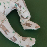 Copper Pearl Zip-Up Footie Pajama - Noah: Newborn