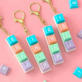 MBTI Keycap DIY Keychain – Customizable Keyboard Charm (Blind Box)