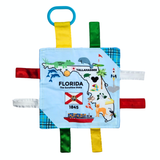Florida Toy Teaches State Facts Crinkle Tag Square 8"x 8"