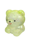 Smiling Bear Glittery Maltose Putty Filled TPR Squishy Toy: ASSORTED