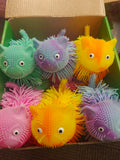 Light up puffer shaggy cat