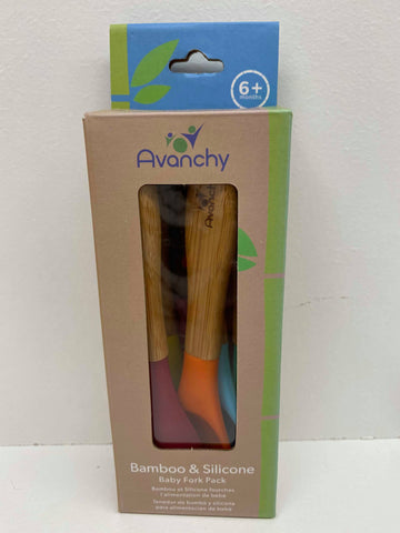 Avanchy Bamboo Baby Fork Pack