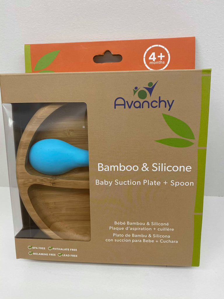 Avanchy Bamboo & Silicone Baby Spoons