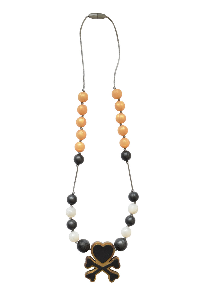 Itzy Ritzy Teething Happens Necklace Love Toki Doki