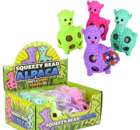 Toy Network - 3.5" Squeezy Bead Alpaca