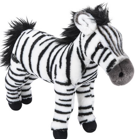 Toy Network Heirloom 12” Standing Zebra