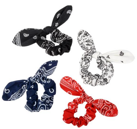 Toy Network - Bandana Printed Scrunchies