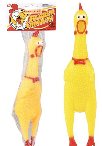 Toy Network - 12” Squeaking Rubber Chicken