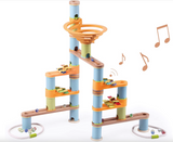 Fat Brain Bamboo Marble Run 127pc Set