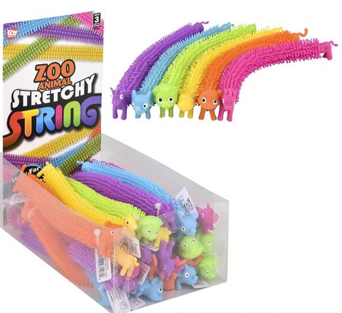 Toy Network 7.5" Zoo Animal Stretchy String