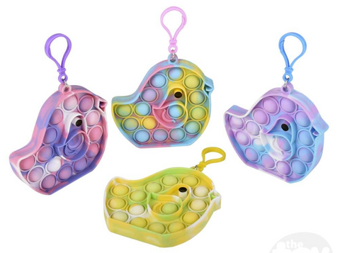 Toy Network Bubble Poppers - Easter Marbleized Chick Clip