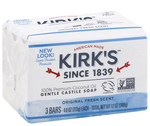 Kirk’s Coconut Oil Castile Soap 3pk