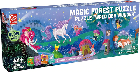 Hape - Glow In the Dark Puzzle- Magic Forrest