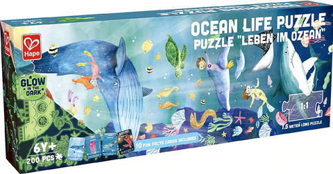 Hape - Glow In the Dark Puzzle- Ocean Life
