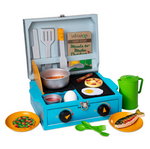 Melissa & Doug Let’s Explore Wooden Camp Stove Play Set