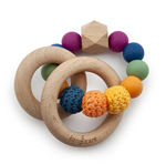 Kangacare Silicone & Wood Crocheted Teething Ring