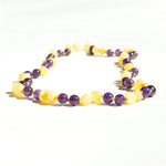 The Amber Monkey - Milk Amethyst 17-18"