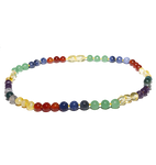 The Amber Monkey- Polished Gemstone Rainbow 15”