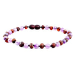 The Amber Monkey - Raw Chestnut & Amethyst 10-11" Pop