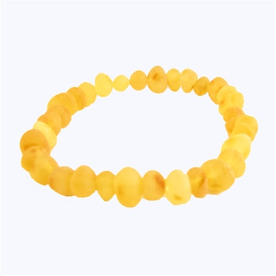 The Amber Monkey- Raw Lemon Stretch Bracelet 8”