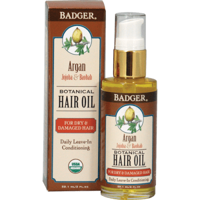 Badger Argan Botanical Hair Oil 2 fl oz