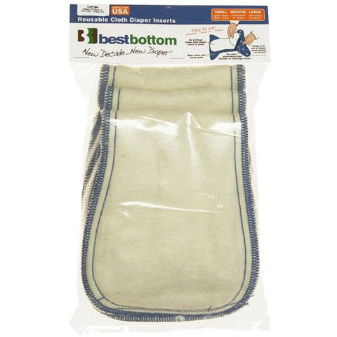 Best Bottoms - Hemp/Organic 3pck Large Inserts