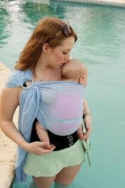 Beachfront Baby Repreve Ring Sling OS-Blue