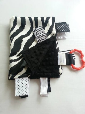 Baby Jack Blankets - 18” Zebra Print