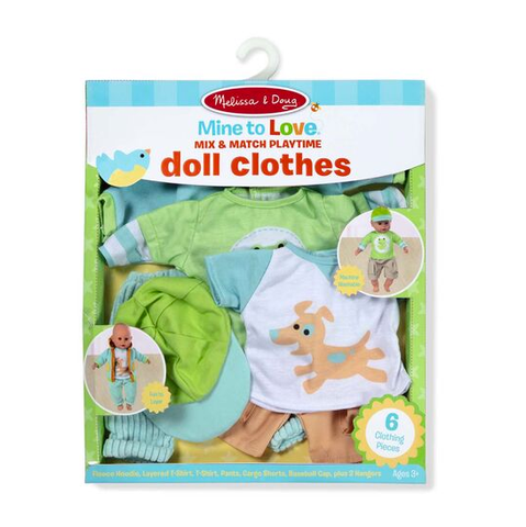 Melissa & Doug - Mine to Love Mix & Match Playtime Doll Clothes