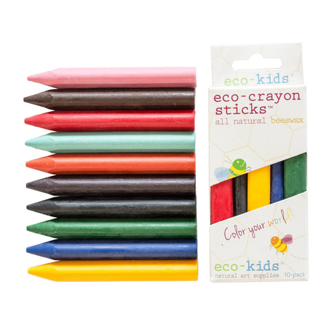 Eco-Kids Eco-Crayon Sticks 10Pk