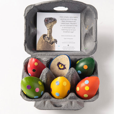 Eco-Kids - Dinosaur Eggs Beeswax Crayons