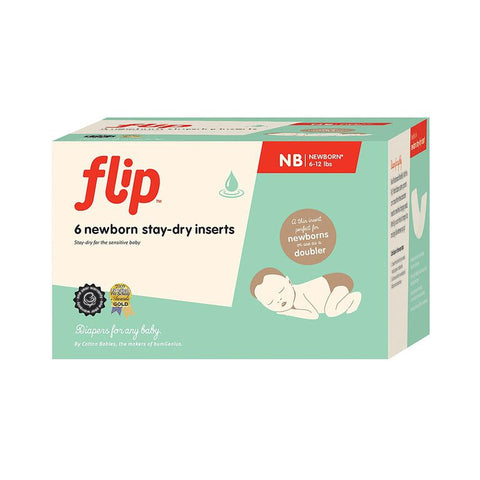 BumGenius Flip Stay Dry Inserts 6pk Newborn