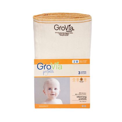 GroVia - 3 pack Prefolds Size 3