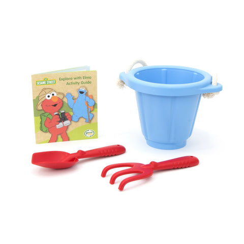 Green Toys-Elmo Explores Outdoor Activity Set Blue